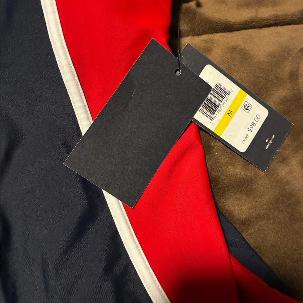 Tommy Hilfiger, Red ,Dark Navy & White One-Piece swimsuit, new with tags, medium - Picture 2 of 9